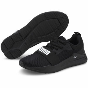 Puma WIRED JR Chlapecké volnočasové boty, černá, velikost 37.5