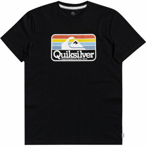 Quiksilver DREAMERS OF THE SHORE SS Pánské triko, černá, velikost S
