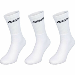 Reaper SPORTSOCK 3-PACK Unisex ponožky, bílá, veľkosť 43-46