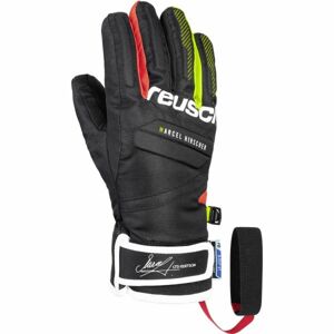 Reusch MARCEL HIRSCHER R-TEX XT JUNIOR Lyžařské juniorské rukavice, Černá,Bílá,Červená,Reflexní neon, velikost