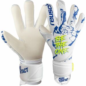 Reusch PURE CONTACT SILVER Fotbalové brankářské rukavice, bílá, veľkosť 8
