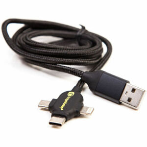 RIDGEMONKEY VAULT USB-A TO MULTI OUT CABLE 2M Nabíjecí kabel, černá, velikost UNI