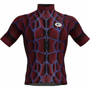 Rosti SPIDER Pánský cyklistický dres, vínová, velikost XL