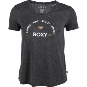 Roxy CHASING THE SWELL Dámské triko, Černá,Bílá, velikost S