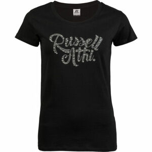 Russell Athletic STUDDED CREWNECK TEE SHIRT černá XL - Dámské tričko