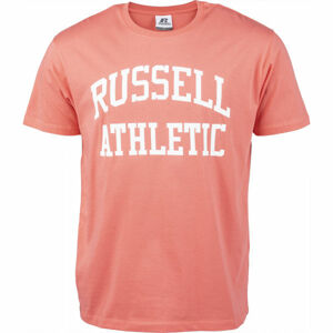 Russell Athletic S/S TEE Pánské tričko, Lososová,Bílá, velikost