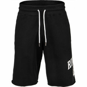 Russell Athletic ATH COLLEGIATE RAW SHORT Pánské šortky, Černá,Bílá, velikost