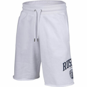 Russell Athletic ATH COLLEGIATE RAW SHORT Pánské šortky, Bílá,Černá, velikost S