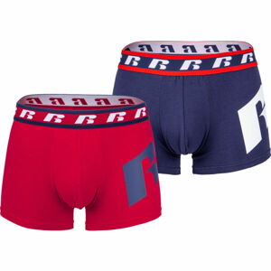 Russell Athletic TYRON 2P. BOXERS Pánské boxerky, červená, veľkosť 2XL
