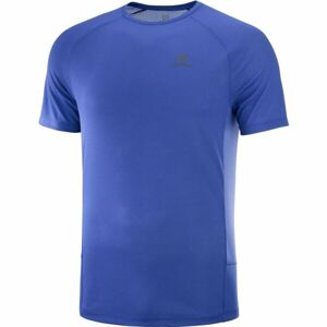 Salomon CROSS REBEL SS TEE M Pánské triko, modrá, velikost XL