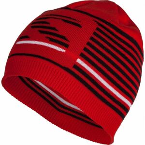 Salomon FLATSPIN SHORT BEANIE Zimní čepice, Červená,Černá,Bílá, velikost