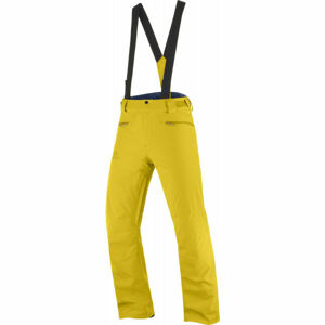 Salomon STANCE PANT M Pánské lyžařské kalhoty, žlutá, veľkosť L