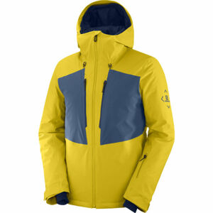 Salomon HIGHLAND JACKET M Pánská lyžařská bunda, žlutá, velikost