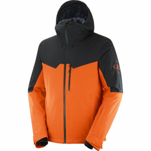 Salomon UNTRACKED JACKET M Pánská lyžařská bunda, oranžová, velikost S