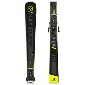 Salomon S/MAX 10 + Z12 GW Unisex sjezdové lyže, černá, velikost 165