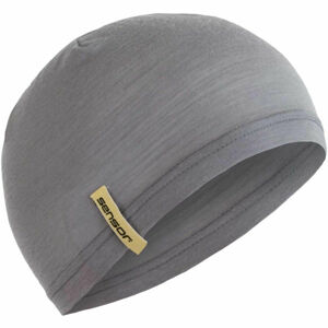 Sensor MERINO UNDER Zimní čepice, šedá, velikost