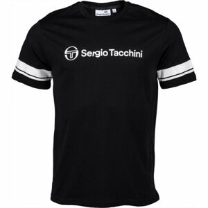 Sergio Tacchini ABELIA Pánské tričko, Černá,Bílá, velikost
