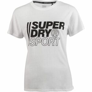 Superdry CORE SPORT GRAPHIC TEE Pánské tričko, bílá, velikost 10