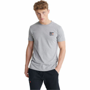 Superdry CORE SPORT SMALL LOGO TEE šedá XL - Pánské tričko