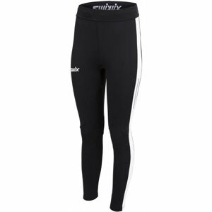 Swix FOCUS WARM TIGHTS Dámské prodyšné a hřejivé elastické kalhoty, černá, velikost XL