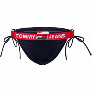 Tommy Hilfiger CHEEKY STRING SIDE TIE BIKINI Bílá S - Dámský spodní díl plavek