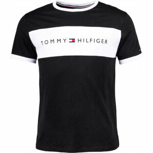 Tommy Hilfiger CN SS TEE LOGO FLAG  S - Pánské tričko