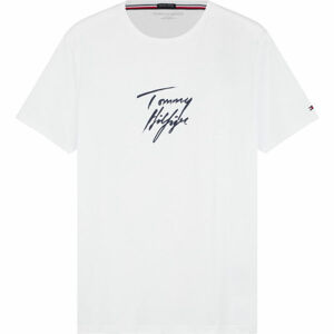 Tommy Hilfiger CN SS TEE LOGO Pánské tričko, Khaki, velikost M
