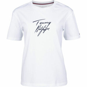 Tommy Hilfiger CN TEE SS LOGO Dámské tričko, šedá, velikost