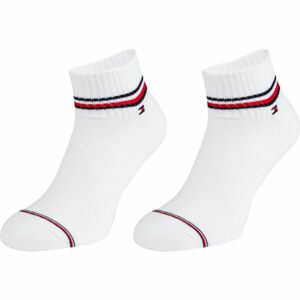 Tommy Hilfiger MEN ICONIC QUARTER 2P Pánské ponožky, bílá, veľkosť 43/46