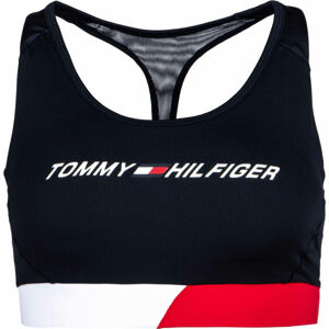 Tommy Hilfiger MID INTENSITY CB RACER BRA Dámská sportovní podprsenka, tmavě modrá, veľkosť S