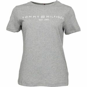 Tommy Hilfiger LOGO CREW NECK Dámské triko, šedá, velikost XL