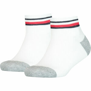 Tommy Hilfiger KIDS ICONIC SPORTS QUARTER 2P Dětské ponožky, bílá, veľkosť 39-42