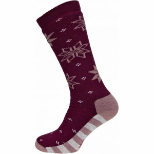 Ulvang Vlněné ponožky Vlněné ponožky, vínová, velikost 40-42