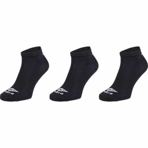 Umbro LINER SOCKS 3 PACK Ponožky, černá, velikost S