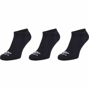 Umbro NO SHOW LINER SOCK - 3 PACK Ponožky, Černá, velikost L