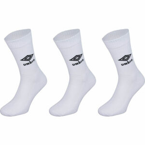 Umbro SPORTS SOCKS - 3 PACK Bílá L - Ponožky