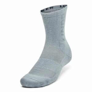 Under Armour 3-MAKER MID-CREW 3PK Unisex ponožky, šedá, velikost