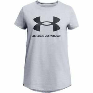 Under Armour LIVE SPORTSTYLE GRAPHIC SS Dívčí triko, fialová, velikost