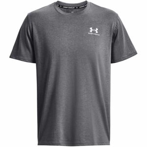 Under Armour LOGO EMB HEAVYWEIGHT Pánské tričko, šedá, veľkosť XL