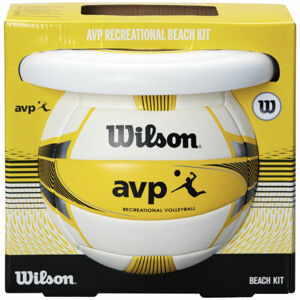 Wilson AVP BEACH KIT W/DISK YEL Plážový set, žlutá, velikost 5