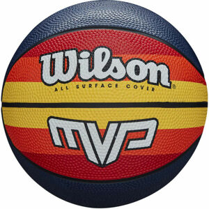 Wilson MVP MINI RETRO ORYE Basketbalový míč, Tmavě modrá,Mix,Bílá, velikost 3
