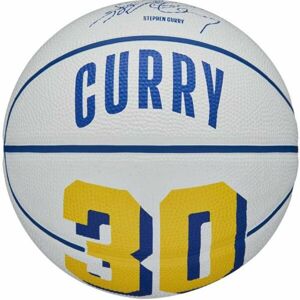Wilson NBA PLAYER ICON MINI BSKT CURRY 3 Mini basketbalový míč, bílá, velikost 3